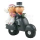 Cake topper sposi in vespa