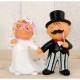 Cake topper sposini buffi