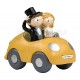 Cake topper sposini in auto