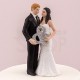 Cake topper con sposi Mr. & Mrs.