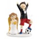 Cake topper sposo calciatore