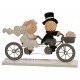 Cake topper sposini in tandem