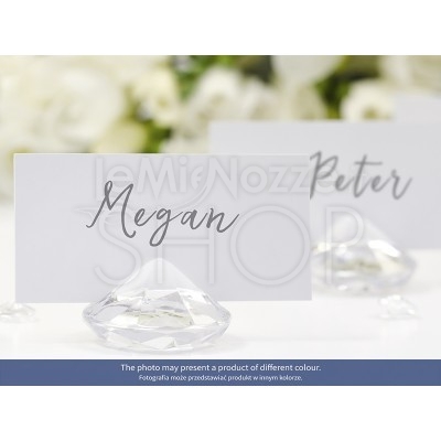 Segnaposto A Forma Di Diamante - Confezione Da 10, Colore Celeste - Foto 7