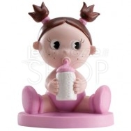 Cake topper bimba con biberon