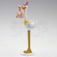 Cake topper con cicogna rosa