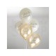 Palloncini Just Married avorio e oro 8 pezzi