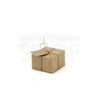 10 Scatolina portaconfetti in carta Vintage 6 X 5,5 X 3,5 cm. Per Confetti - Segnaposto