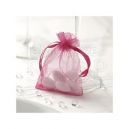 Sacchetti portaconfetti in organza fucsia 10 pezzi