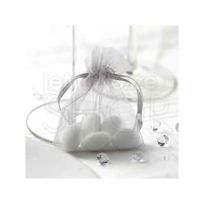 Sacchetti Regalo In Organza 9x12 Cm - 100 Pezzi, Bianco, Per Bomboniere, Matrimoni, Caramelle, Gioielli - Foto 9