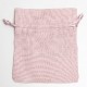 Sacchetto portaconfetti rosa in cotone misura media 24 pezzi