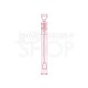 Bolle di sapone rosa con tappo a cuore forato 48 pezzi