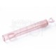 Bolle di sapone rosa con tappo a cuore forato 48 pezzi