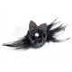 Clip per capelli black flower