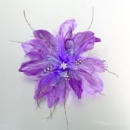 Clip per capelli fiore viola