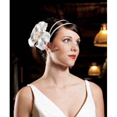 Fermaglio Per Capelli Lato Fiore Di Cristallo Da Sposa, Fermaglio