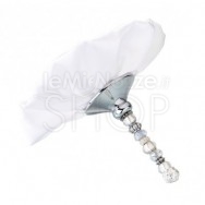 Supporto bouquet perle e bianco