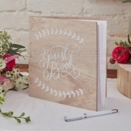 Guest Book in legno