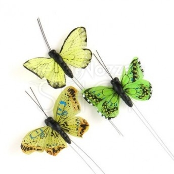 Farfalle decorative 25 pezzi verdi