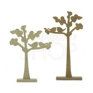 2 alberi decorativi in legno