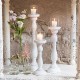  3 candelabri bianchi