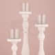  3 candelabri bianchi