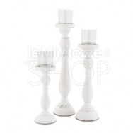  3 candelabri bianchi