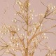 Centrotavola a forma di albero color oro con perle 