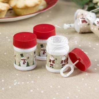 Segnaposto Natalizi Alimentari.Bolle Di Sapone A Tema Natale 6 Pezzi Lemienozze Shop