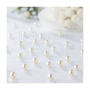 Perline decorative di colore avorio 134 pezzi