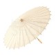 Ombrello parasole avorio in carta e bamboo