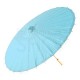 Ombrello parasole azzurro mare in carta e bamboo
