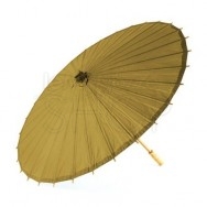 Ombrello parasole oro vintage in carta e bamboo