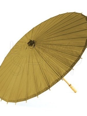 Ombrello parasole oro vintage in carta e bamboo