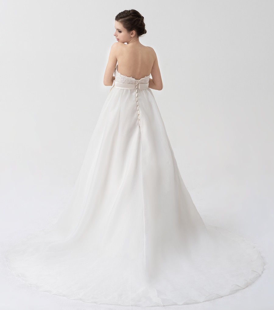 Abo Da Sposa Floreale Ricamato Colorato Fiori Scollo A V Backless A Line Abi Da Sposa Rustici Robe De Mariee 2025 Personalizzato - Foto 3