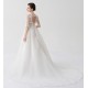 Abito da sposa classico con coprispalle rimovibile Mod. Aida