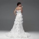 Abito da sposa corto con strascico Mod. Brigitta