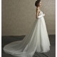 Abito da sposa stile impero con strascico staccabile Mod. Angelica