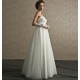 Abito da sposa stile impero con strascico staccabile Mod. Angelica