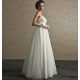 Abito da sposa stile impero con strascico staccabile Mod. Angelica