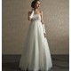 Abito da sposa stile impero con strascico staccabile Mod. Angelica