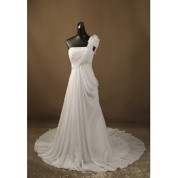 Abito da sposa scivolato Mod. Maria Luminosa