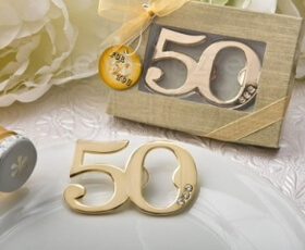 Apribottiglie 50° Anniversario con strass 