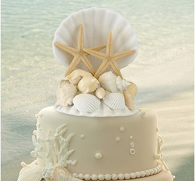 Cake topper serie mare e conchiglie