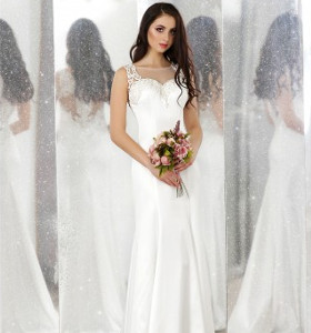 Abito da sposa e cerimonia scivolato Mod. Carla