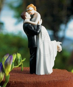 Cake topper abbraccio romantico