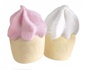 Marshmallow a forma di cup cake