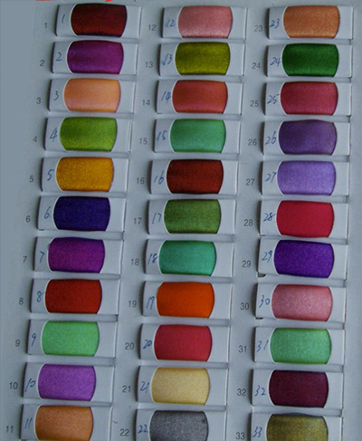 Tabella dei colori per Organza Sfumata Cangiante