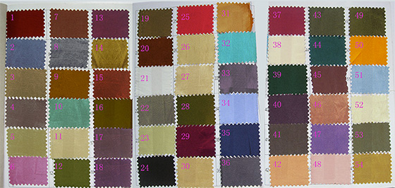 Tabella dei colori per Taffetà n. 2