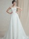 Abito da sposa classico con coprispalle staccabile Mod. Maria Amelia