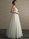 Abito da sposa stile impero con strascico staccabile Mod. Angelica